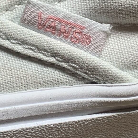 VANS Kids Off The Wall Slip On White Shoes Sz 2.5 - Picture 11 of 12